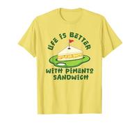Sandwich au Fromage et au Piment Golf Dad Life is Better Pimento T-Shirt