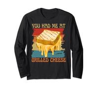 Sandwich au Fromage « You Had Me at Grilled Cheese » Style rétro Vintage Manche Longue