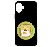 Sandwich aux œufs à l'avocat AVO Pain Mignon Kawaii Avocat Coque pour iPhone 16 Plus