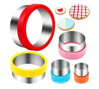 Sandwich Cutter Set, Stainless Steel Cookie Cutters, Round for Bento