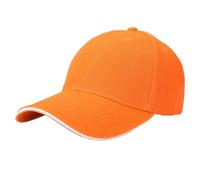 Sandwich Hairy Green Baseball Cap Light Plate Sandwich Cap Tourism Building Group Travail Casquettes Minces, Orange, S