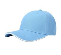 Sandwich Hairy Green Baseball Cap Light Plate Sandwich Cap Tourism Building Group Travail Casquettes Minces, bleu clair, S