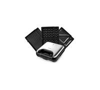 KitchenCook Appareil à sandwich Mister K 3-en-1 en acier inoxydable