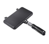 Sandwich Maker, Passe sandwich en métal à chaleur amovible antiadhésive avec serrure sécurisée Fromage grillé double face avec poignée pour le petit déjeuner de cuisine à maison