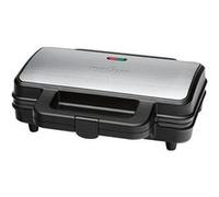 ProfiCook Croque-monsieur PC-ST 1092 – 900 W, anti-adhésif, toasts XXL – Noir/Argent