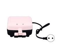 Sandwichmaker mini gaufrier petit grille-pain avec des assiettes à non-responsabilité et lumière de contrôle pour les collations du petit-déjeuner et les petites cuisines (Rose)