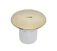 Sandy Beach Bouchon pour Bac à Douche, Remplacement de Couvercle de Drain de Douche, Couvercle de Drain de Bac de Douche, Vidange de Douche en Laiton Doré de 90mm (Trou de 90mm/Couvercle de 115mm)