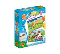 Sandy - Loisirs créatifs sable coloré - Thème Dinosaures et Tigres - 6 tableaux autocollants - Activité manuelle dès 5 ans