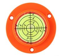 Sandyseptember 1 niveau à bulle circulaire - Niveau à bulle rond de précision - Grande précision - Grand niveau à bulle horizontal (orange coquillage vert eau)