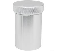 Sandyseptember Bouchon de radiateur pour réservoirs de carburant en alliage d'aluminium compatible avec les tuyaux de 3,1 cm et 5,1 cm, joint anti-fuite et soudure résistante à la chaleur (argenté