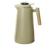 Sandyseptember Carafe isotherme à double paroi, 1 L, couvercle en polypropylène et poignée ergonomique pour la maison (vert)
