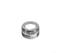 Sandyseptember Connecteur aérateur de robinet en laiton avec filetage extérieur, adaptateur de robinet d'économie d'eau pour évier de cuisine, finition chromée (filetage extérieur 22 mm-22 mm)