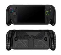 Sandyseptember Coque de protection légère en TPU avec fonction support et fonction support pour console de jeu ROG Ally-X Noir