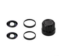 Sandyseptember Ensemble de lentilles en verre optique interchangeables pour Insta360 X5 avec anneau en alliage d'aluminium et outil de démontage (noir)