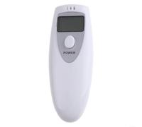 Sandyseptember Éthylotest numérique avec écran LCD, analyseur d'haleine portable en ABS blanc pour un usage personnel (boîte)