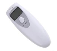Sandyseptember Éthylotest numérique avec écran LCD, analyseur d'haleine portable en ABS blanc pour un usage personnel (emballage)
