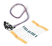 Sandyseptember HO Lot de 10 appliques murales à suspendre en col de cygne avec LED, avec résistances pour une utilisation sur une alimentation 3 V, convient pour les chemins de fer et les bâtiments