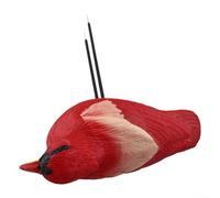 Sandyseptember Hygromètre en forme d'oiseau pour plantes en pot et bonsaï (rouge)