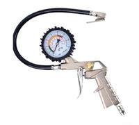 Sandyseptember Jauge de pression d'air des pneus avec gonfleur dégonfleur et testeur housse antichoc pour voitures, motos, camionnettes