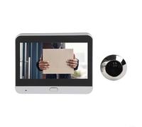 Sandyseptember Judas de porte numérique 1080p avec écran 4 3" et interphone avancé de réduction du bruit pour appartements