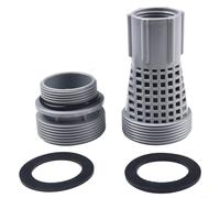 Sandyseptember Kit adaptateur pour filtre à sable de piscine Intex 4K8001 avec connecteurs longs et courts, 40 mm à 3,8 cm
