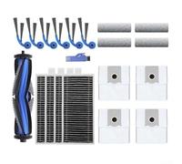 Sandyseptember Kit d'accessoires pour aspirateur Ecovacs pour Deebot T80, brosse principale Omni, chiffon en microfibre lavable, filtres HEPA, sacs à poussière, outils de nettoyage, plusieurs options
