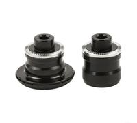 Sandyseptember Kit d'adaptateur de moyeu de vélo en aluminium à dégagement rapide et axe traversant, avant M9 à 15 mm 100 mm, arrière M10 à 12 mm extrémité 135-142 mm compatible avec les vélos à 8-12