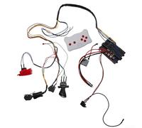 Sandyseptember Kit de fil électrique et interrupteur pour voiture pour enfants, kit récepteur télécommandé, fonction de démarrage fluide, RX18 6 V, RX23 12 V, RX37 12 V (balançoire séparée)
