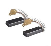 Sandyseptember Lot de 2 balais de carbone pour moteurs électriques, 32 x 11 x 6 mm, pièces de rechange pour aspirateur, outil électrique, meuleuse, outils rotatifs, noir et gris