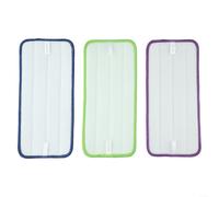 Sandyseptember Lot de 6 serpillères réutilisables compatibles avec Swiffer WetJet, recharges de rechange en microfibre pour nettoyage en profondeur des sols, lavables en machine et durables