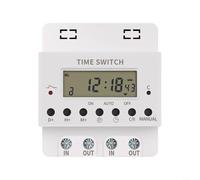 Sandyseptember Minuterie électronique numérique programmable hebdomadaire 220 V 60 A pour programmation automatique de l'alimentation dans les appareils électriques