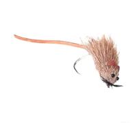 Sandyseptember Mouche de souris attachée à la main pour bar, brochet, truite, poisson-noir avec composition naturelle en poils de cerf, aspect réaliste et réponse active de la queue (B)