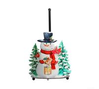 Sandyseptember Porte-serviettes en papier bonhomme de neige de Noël - Design charmant et festif pour décoration de Noël et usage quotidien (bonhomme de neige vert)