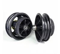 Sandyseptember Roue arrière solide 10 x 2,125 pour scooter électrique, moyeu de 25,4 cm avec entraînement par courroie et bande de roulement en caoutchouc, pneu anti-crevaison pour une conduite stable