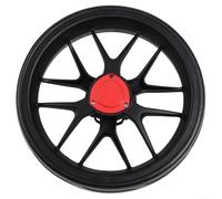 Sandyseptember Roue de chariot de golf Push-Pull de 25,4 cm avec pneu en mousse EVA pour chariot de golf, remplacement de l'essieu de 10 mm, noir