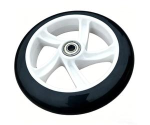 Sandyseptember Roue de rechange en polyuréthane PP avec bande de roulement haute résilience et roulements de précision 608 pour une conduite silencieuse et fluide sur scooters, poussettes, fauteuils