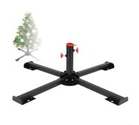 Sandyseptember Support pliable pour sapin de Noël, support en acier robuste pour arbres artificiels, montage facile