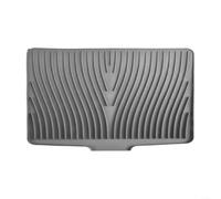 Sandyseptember Tapis de séchage en silicone pour comptoir de cuisine avec design incliné pour évier 50 x 43 cm (gris)