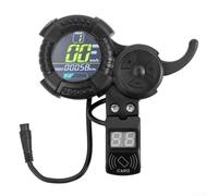 Sandyseptember Trottinette électrique LCD 6 broches pour VSETT pour modèles | Vitesse en temps réel et compteur kilométrique - Ajustement compact pour Zero 10 8X Z8PRO - Boîtier résistant aux chocs