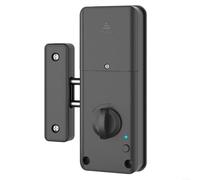 Sandyseptember Verrou de porte électronique invisible, pour portes intérieures en bois, carte IC, pour déverrouiller, serrure antivol sécurisée, pour la maison ou le bureau