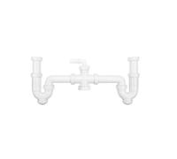 'saneaplast metalsant. 750267 - Siphon Evac courbé 1 1/2 dB s & m