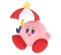Sanei Official Kirby Parasol Peluche 19cm - Licence Nintendo