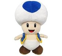 Sanei Peluche 8 crapaud bleu AC31 de la collection Super Mario All Star Bleu G