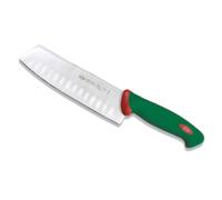 Sanelli Ligne Premana Professional,Couteau Japonais Olivé Cm.18,Acier Inoxydable,Vert et Rouge,31.0x3.0x6.0 cm