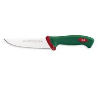Sanelli Ligne Premana Professional,Couteau Boucher Cm.16 ,Acier Inoxydable,Vert et Rouge,28.5x3.0x4.0 cm