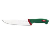 Sanelli Ligne Premana Professional,Couteau Boucher Cm.22,Acier Inoxydable,Vert et Rouge,35.0x3.0x5.0 cm