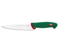 Sanelli Ligne Premana Professional,Couteau Chef Cm.18,Acier Inoxydable,Vert et Rouge,