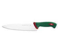 Sanelli Ligne Premana Professional,Couteau Chef Cm.24,Acier Inoxydable,Vert et Rouge,37.0x3.0x4.0 cm