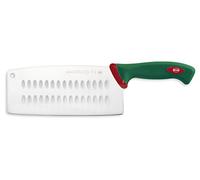 Sanelli Ligne Premana Professional,Couteau Chinois Cm.22,Acier Inoxydable,Vert et Rouge,34.5x3.0x10.0 cm