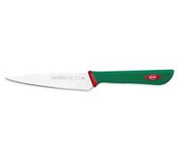 Sanelli Ligne Premana Professional,Couteau D'Office Cm.12,Acier Inoxydable,Vert et Rouge,
